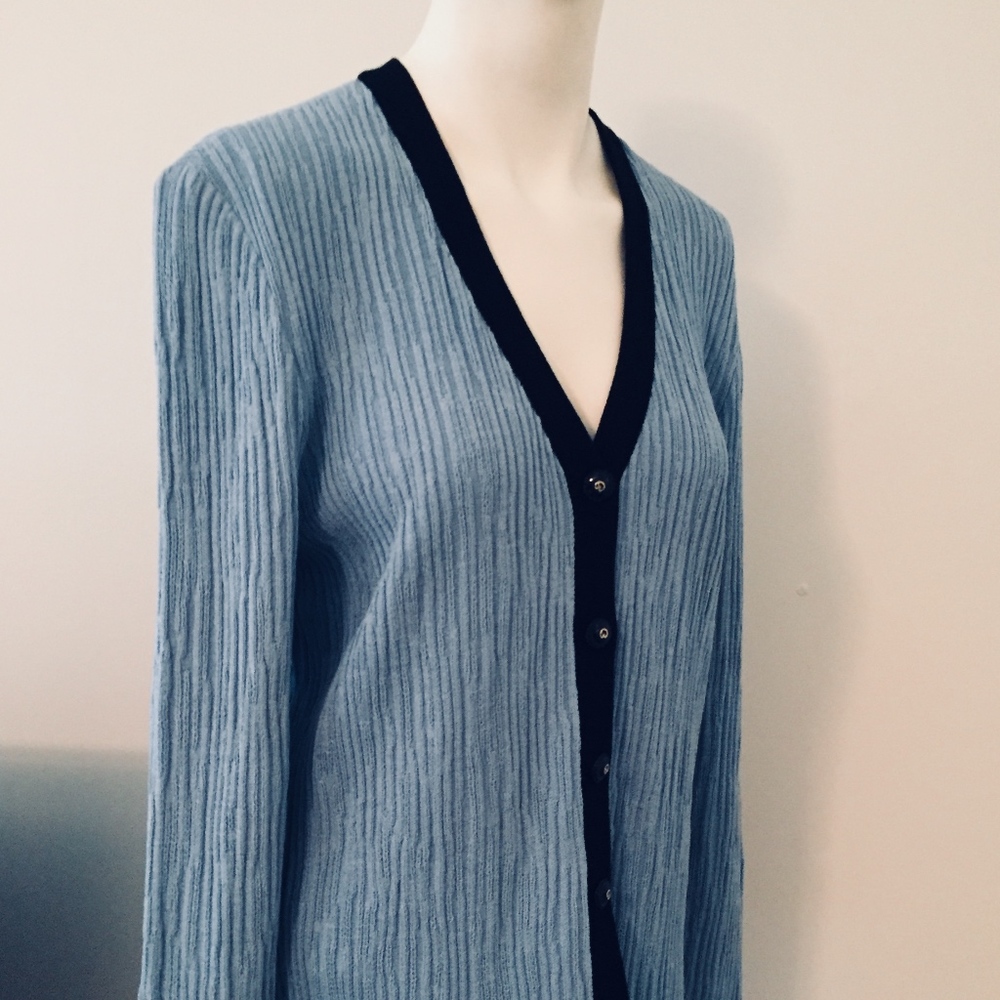 St John Collection by Marie Grey Knit Cardigan